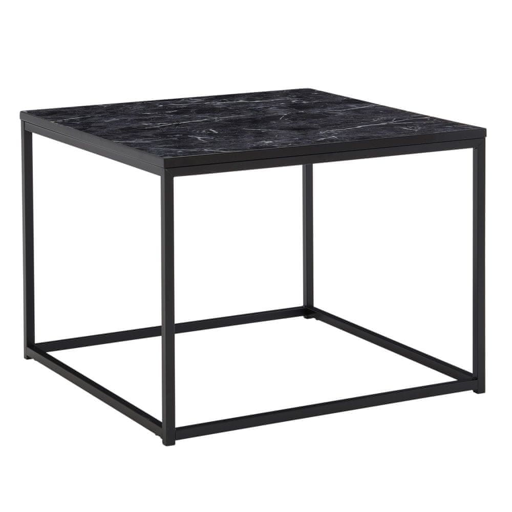Bruxxi Odkladací stolík Lunter, 60 cm, čierna